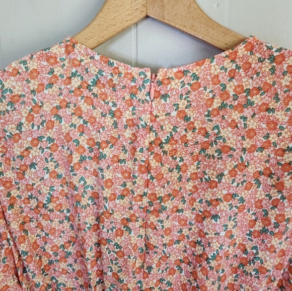 Faithfull The Brand Caleta Mathiola Floral Peplum Blouse top elastic waist 2 - Picture 6 of 12